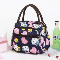 Portable lunch box bag Lunch box bag Bento bag portable mommy bag Multi-layer zipper multi-function waterproof sail small cloth bag