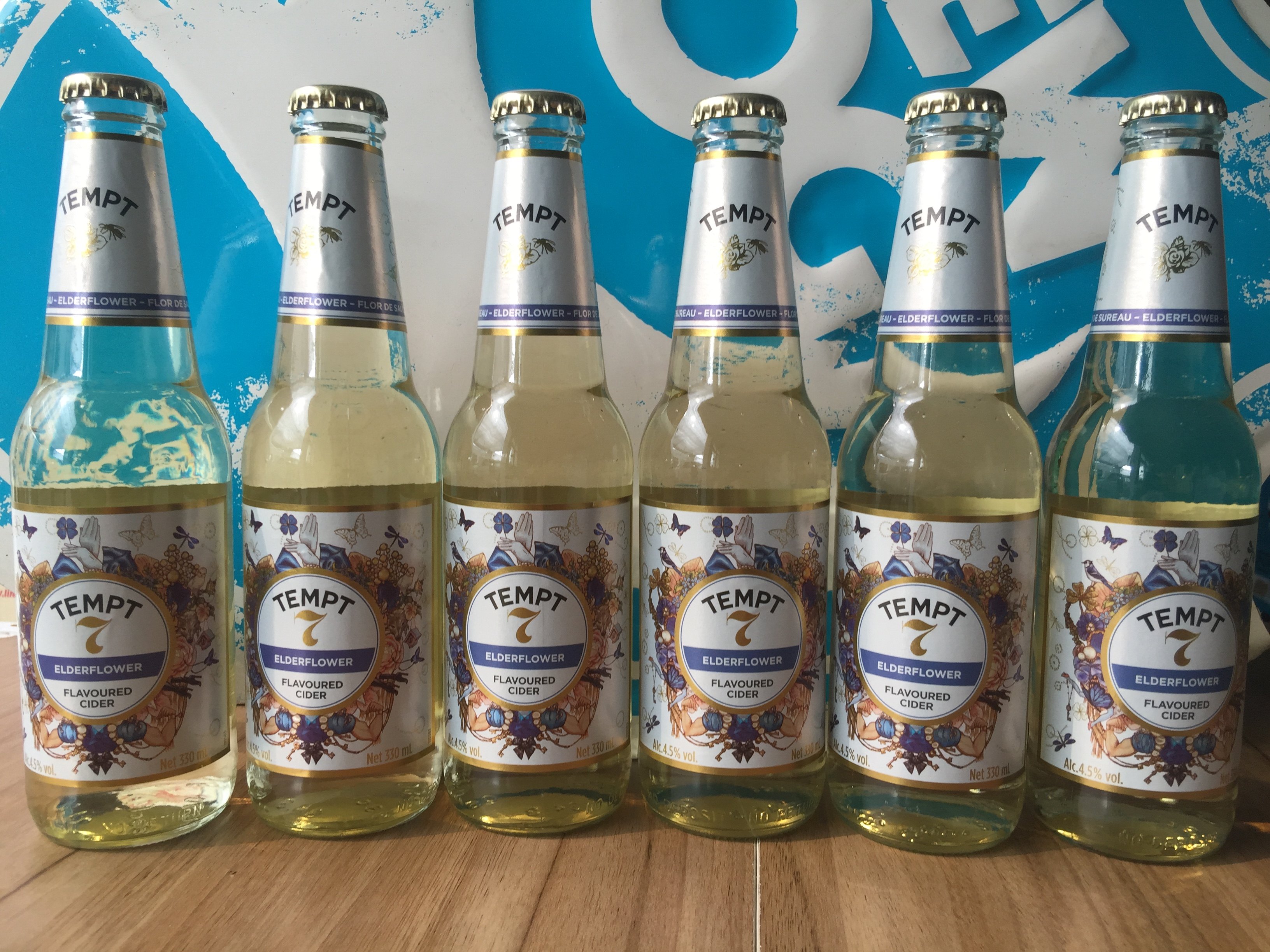 丹麦进口啤酒 诱惑7号 接骨木味露酒 tempt cider no.7 330ml*6瓶