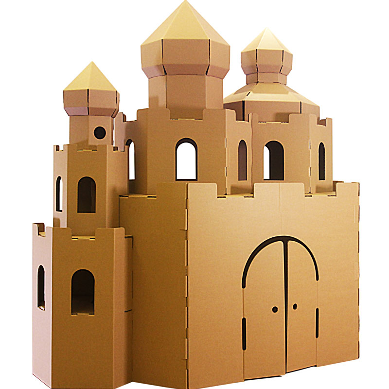 宝堡乐纸板帐篷室内儿童游戏屋diy瓦楞纸城堡玩具房子纸箱纸壳