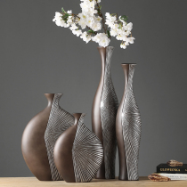 Resin vase decoration Dried flower vase Nordic wine cabinet living room TV cabinet porch flower arrangement European style home decoration