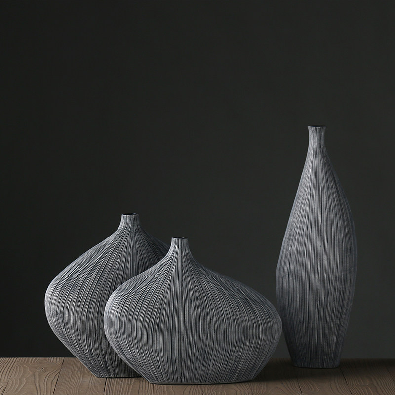 雅智树脂 欧式创意现代艺术抽象花瓶 高档北欧工艺品家居装饰摆件