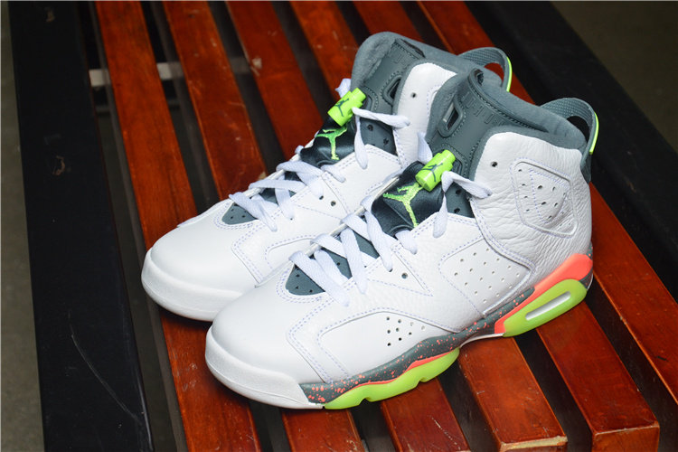 鞋迷体育 秒杀 air jordan 6 retro bg aj6 芒果绿 女子篮球鞋 384665