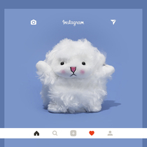 ins cute plush small sheep Airpods2 protective sleeve lovers apply Pro3 generation of apple headphones Soft shell creativity