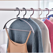 Clothes hangers without traces of household clothes cant hang bags clothes anti-shoulder corner sliding support cold hangers storage wide shoulders children