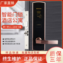 Hotel Magnetic Card Lock Min Wood Door Id Induction Lock Apartment Ic One Cartoon Swipe Lock Guest House Intelligent Electronic Door Lock
