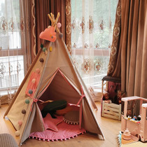 Childrens tent Indoor princess girl game house Bed balcony Household toy Dream small house bed artifact