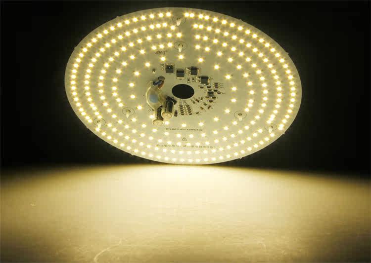 电将圆形led灯板调光调色灯芯客厅节能灯吸顶灯改造光源模组灯盘