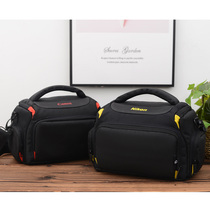 Suitable for Canon Nikon digital SLR camera bag one shoulder 1 machine 2 mirror photography bag thick wear-resistant Messenger bag waterproof