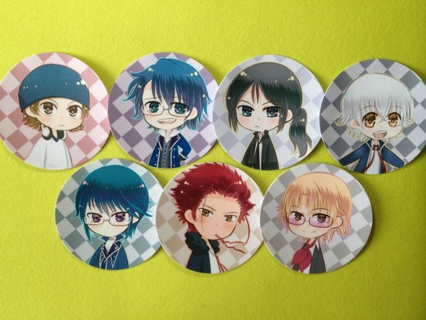 绮丽屋日本动漫周边k周防尊八田美咲q版7枚入磨砂质感贴纸满包邮
