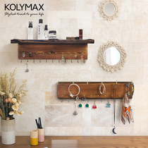 Retro jewelry storage rack hanging wall earrings necklace bracelet wall hanging jewelry display rack creative hanging wall jewelry rack