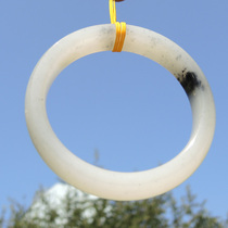 Dialect enterprise boutique unstructured lanolin white jade base blue and white seed material high-quality 57 bracelet new hot sale F