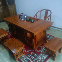 Chinese tea table and chair combination Special solid wood tea table Tea table Tea ceremony tea table Kung Fu Tea table Tea table