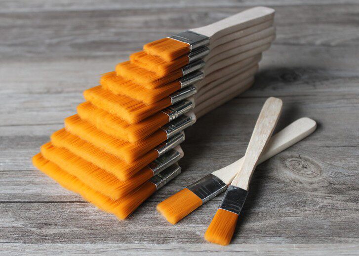 美术材料工具 幼儿园尼龙笔刷 画画涂鸦涂色刷子水粉水彩底刷笔刷