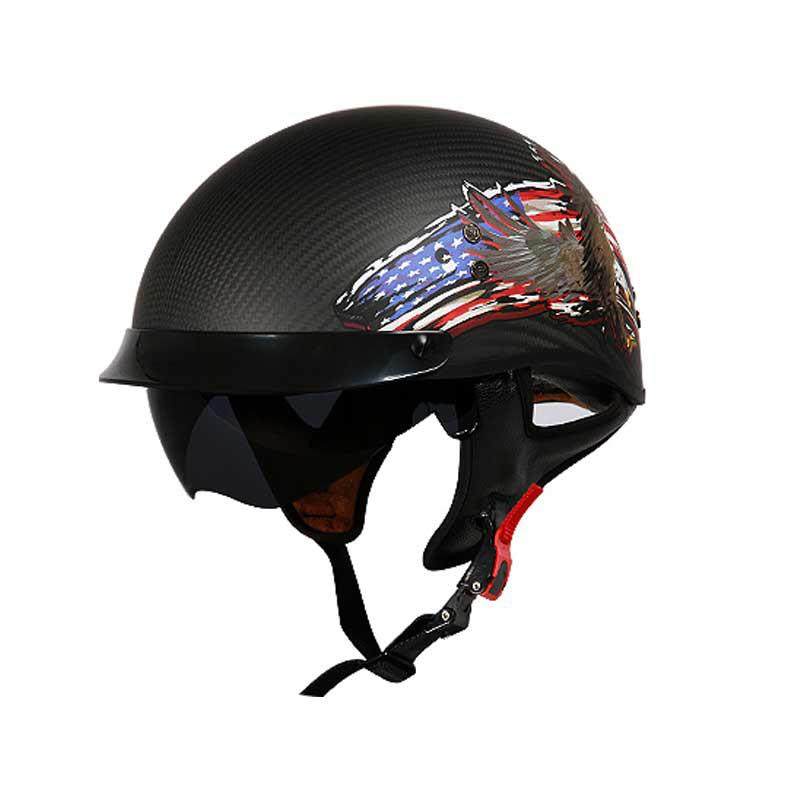 cfr 半覆式碳纤维头盔-车语视界