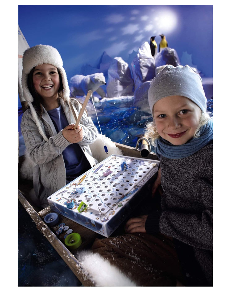 德国haba原装进口 现货7146北极熊钓鱼 儿童益智早教玩具教具 4岁_7折