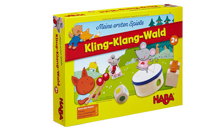 德国haba原装进口儿童益智玩具教具2岁桌游4665叮咚森林现货