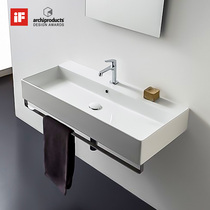 Moshi oversized wash table upper basin single basin art wash basin household ceramic hanging basin hotel bathroom B & B