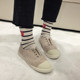 ຖົງຕີນຮັກຂອງແມ່ຍິງ Socks ຫົວໃຈຮູບຫົວໃຈ Trendy Socks ນໍາເຂົ້າຈາກເກົາຫຼີ Cotton Pure Socks Striped Eye Mid-waist Socks ຖົງຕີນແມ່ຍິງ