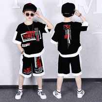 Fat Boy Summer Clothing Suit 2022 new Child handsome Boy Shot Boy Summer Korean version Short sleeves Two sets Tide Couts