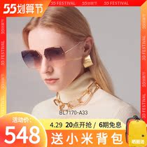 BOLOON REX GLASSES 2022 NEW PINT FASHION SUNGLASSES FEMALE BUTTERFLY LARGE FRAME METAL COLOR SUNGLASSES BL7170