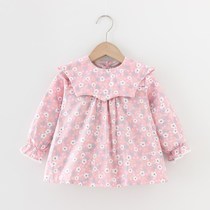 Children Hood Clothing Spring Autumn Thin Cotton Princess Dress Hood Clothes Children Spring Autumn Pure Cotton Thin girl Long sleeves to eat and baby