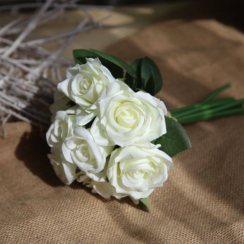 Buy Rose Bouquet fake flower simulation flower wedding Hand bouquet