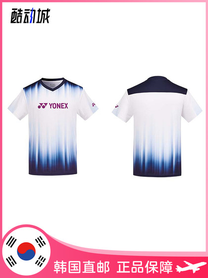 YONEX YONEX KOREAN BADMINTON 유니폼 탑 남성과 여성 패션 단순한 그라디언트 속도 드라이 스포츠 짧은 슬리브 YONEX YONEX KOREAN BADMINTON 유니폼 탑 남성과 여성 패션 단순한 그라디언트 속도 드라이 스포츠 짧은 슬리브