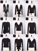 Ly Dance clothing Latin Dance jacket half-length jacket front and back wear a variety of wear Latin Dance clothes Latin