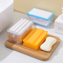 Creative Soap Box Home Multifunction Free Hand Rubbing Foam Soapbox Bathroom Drain Containing Box Soap Sparkling Box
