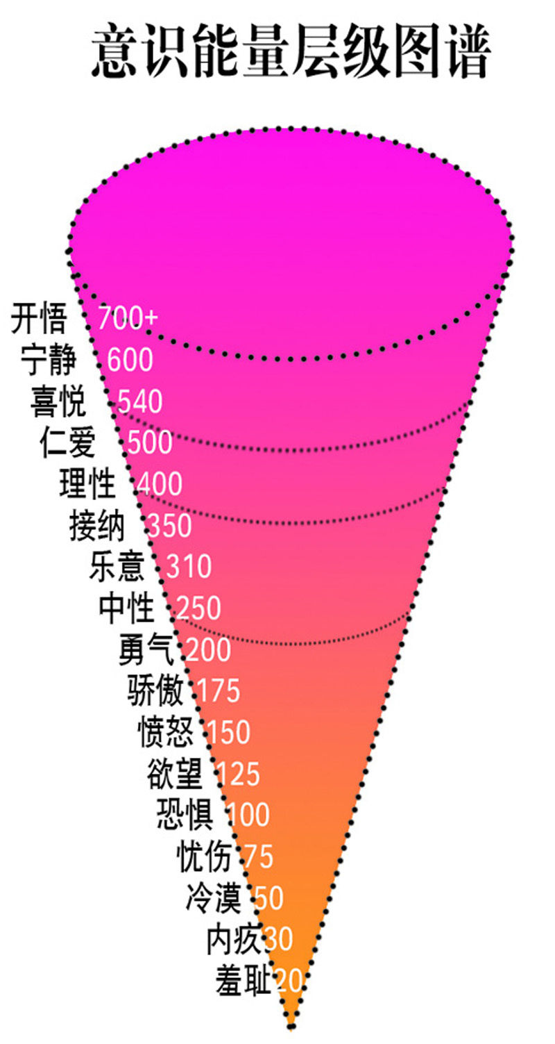 意念力 激发你的潜在力量 大卫r霍金斯 中文简体版 意识能量层级图谱