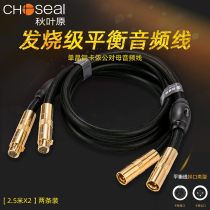 Choseal BB-5605 Fever single crystal copper bile machine front and rear stage amplifier mixer decoder XLR balance cable XLR head male to female extension microphone Microphone audio cable