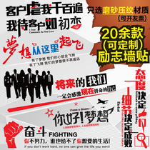 Creative Office Company Corporate Culture Signs Wall Stickers School Classroom Dorm Room Dormitory Motivatory Wall Sticker