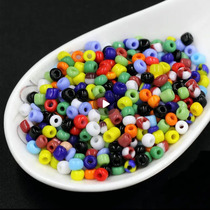 DIY handmade strings beads 2mm porcelain beads Real color rice beads unwoven cross embroidered beads glass millet Pearl