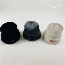 Spot Supreme Mohair Beanie Mohair Gradient Color Cold Hat Hat