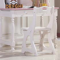 Full solid wood desk chair office chair childrens learning chair adjustable height