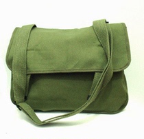 Nostalgia Old School Satchel Satchel Green Single Shoulder Bag Old Canvas Yellow School Bag No Word School Bag Performance Performance Props Used