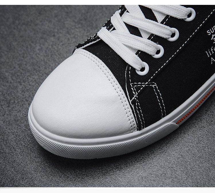 经典透气帆布鞋男鞋子2020新款 平底鞋春秋季韩版潮鞋