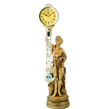 Богиня смола сидящие часы гостиная спальня часы европейский идиллический ретро - творческий дом декоративные часы часы