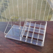 Transparent lipstick rack Cosmetics storage box Lipstick storage brush display Makeup rack Nail polish powder perfume rack