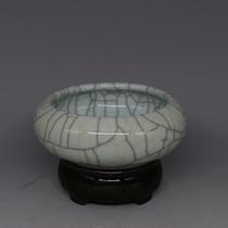 Jingdezhen imitation brother kiln open piece pen wash celadon collection antique antique study room ornaments high antique porcelain to play