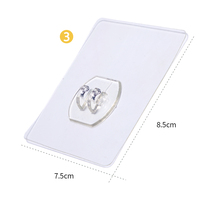 Powerful suction cup door rear hook nail-free seamless sticky hook Wall-mounted shelf storage box supporting accessories sticky hook