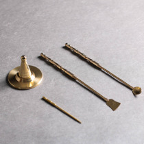 Incense Road accessories Tower fragrance powder filling mold pure copper car incense printing incense reverse mold Xiangzhuan entry tool