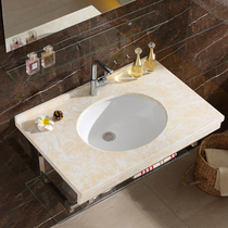 Toilet washbasin Wall Wall washbasin marble wash basin balcony small apartment bathroom cabinet combination