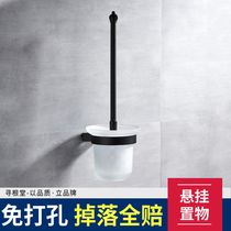 Household toilet brush set Wall-mounted long handle toilet brush without dead angle cleaning toilet toilet toilet brush