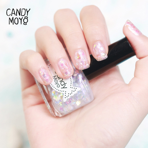 CandyMoyo璀璨大亮片闪粉网红指甲油持久不可剥防水免烤星辰流沙