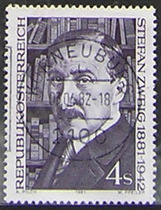 100th Anniversary of the Birth of Austrian 1981 Poet Writer Stephen Zweig