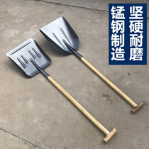 Extra large agricultural thickened shovel garbage shovel breeding pig cattle farm all-steel manure shovel feed generous shovel snow shovel