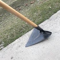 Agricultural manganese steel trench ridging planing soil vegetable gardening art clearing hoe construction pointed ash grilling mining triangle rake