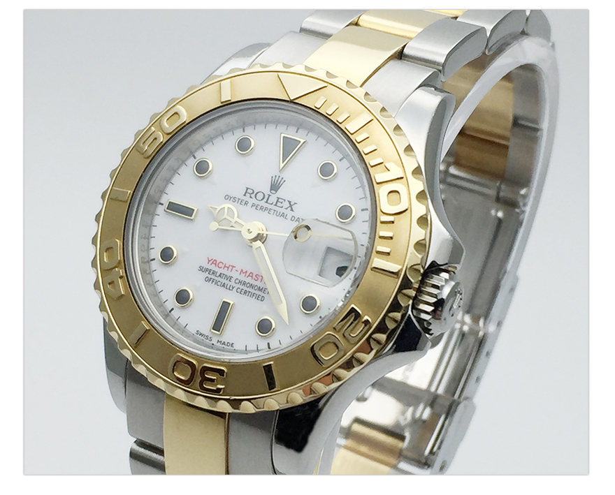 [9.5新]rolex/劳力士 游艇名仕型系列自动机械18k黄金女士腕表