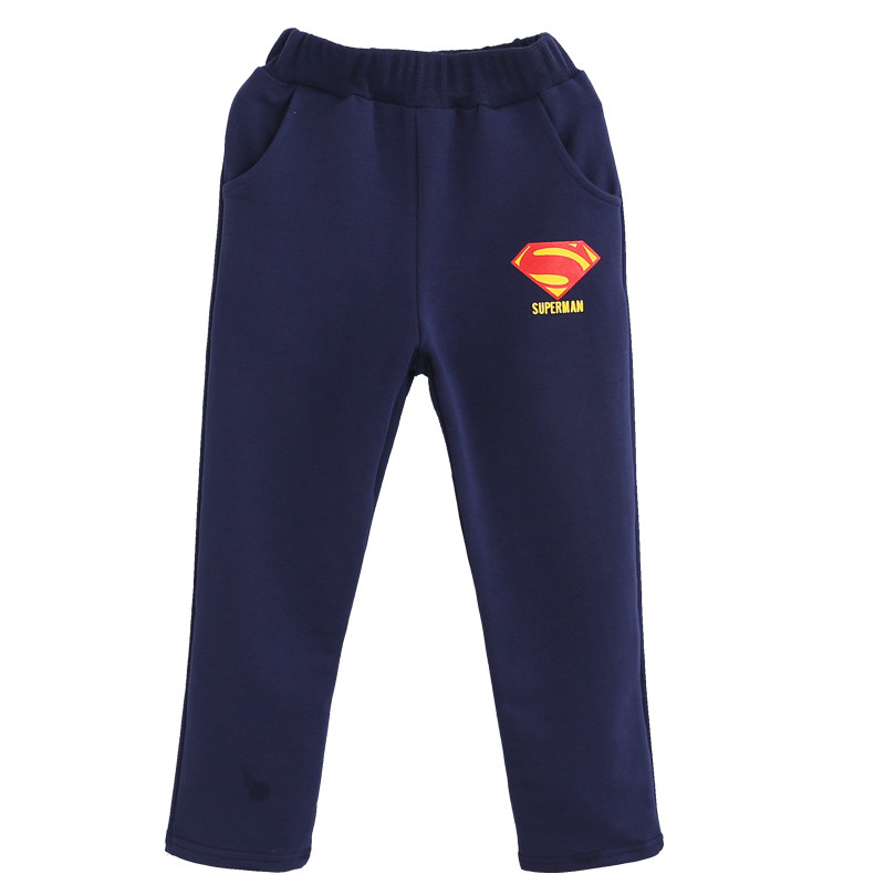 呵护贝比儿童运动裤男宽松裤子冬季小学生中大童男童休闲裤棉裤潮